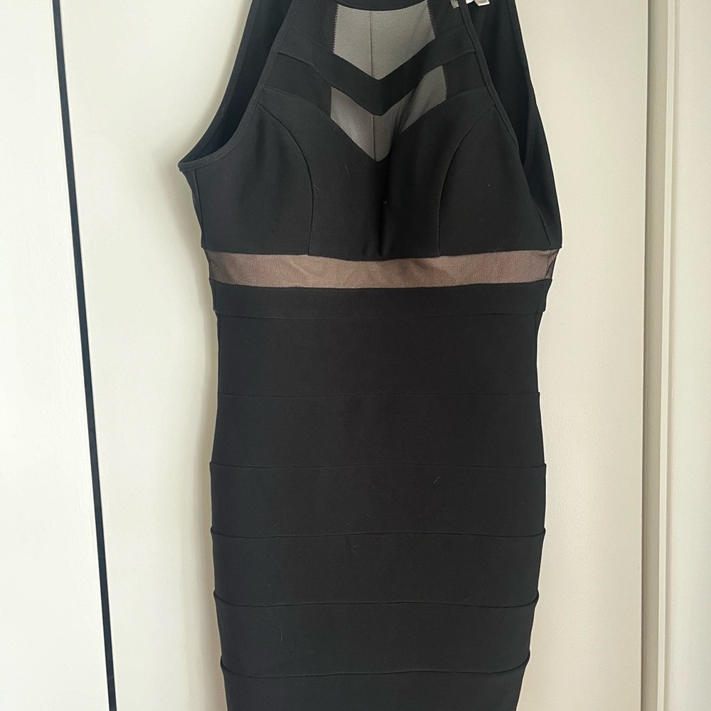 Black Sleeveless Dress with Cut-Outs
